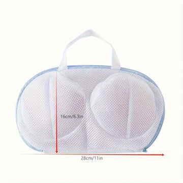 Bolsa de lavandería de lencería duradera - Lavado en malla, cierre con cremallera, adecuada para ropa delicada, diseño redondo, material, se vende individualmente, bolsas de lavandería