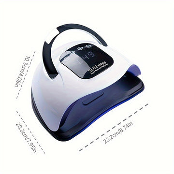 Secador de uñas de 72 LED con pantalla táctil, 4 niveles de brillo ajustables - Sensor automático, sin alcohol, funcionamiento con enchufe 110-240V - Ideal para uso en salones de manicura y pedicura, herramientas para arte de uñas