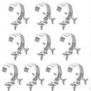 Juego de 10 Ganchos para Luces de Escenario FF, Gancho con Cierre Simple y Doble, Gancho para Faro, Gancho de Fundición de Aluminio para Luces de Palet Anchas de 20 Tarjetas de 30-52 Tubos