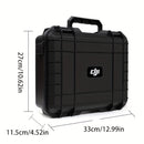 Estuche rígido para control remoto de DJI Mini 3/Mini 3 Pro/Mini 4 Pro, material plástico duradero, compatible con DJI RC/RC 2/RC-N2, color negro