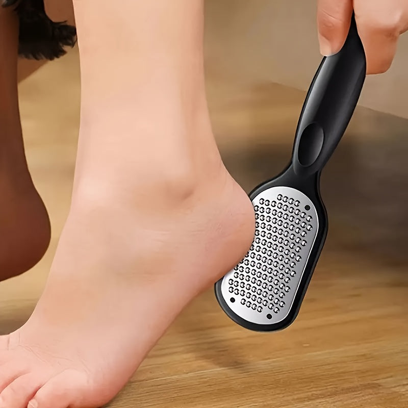 Limpiador Profesional de Pies y Uñas de Acero Inoxidable Resistente - Mango Antideslizante, Diseño Anti-Salpicaduras - Herramienta para Pedicura, Manicura en Casa o Salón, Sin Necesidad de Electricidad, Fácil de Limpiar, Ergonómico, Construcción Robusta,