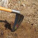 1 pieza de herramienta de jardinería de acero de manganeso de alta resistencia, pico triangular, mango ergonómico negro, ideal para jardinería, plantación y uso agrícola, diseño robusto, construcción duradera.