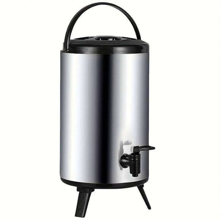 6L/8L/10L, cubo aislante multicolor, ideal para: tiendas, agua caliente, bebidas frías, uso exterior | barbacoa familiar al aire libre | cerveza con hielo en fiestas | dispensador de agua sin electricidad | plegable y gran capacidad con asa