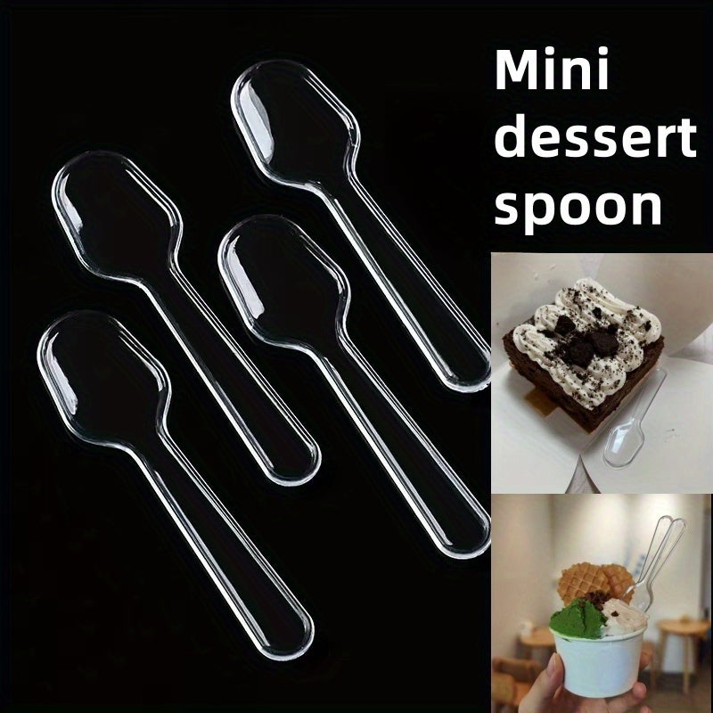 60/120 piezas, cucharitas mini para postres, cuchara para pudín, cucharita pequeña, cucharón para helado, para disfrutar de diversas delicias con más calma
