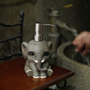 Dispensador de Jabón de Elefante Europeo Vintage - Botella de Loción de Resina Gótica para Baño, Sin PVC, No Necesita Energía