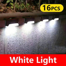 Paquete de 8/16 Luces Solares para Escaleras Exteriores, Iluminación LED para Pasos en Balcón, Patio y Jardín, Decoraciones para Senderos, Eficientes Energéticamente y Fáciles de Instalar, Sin Necesidad de Cableado