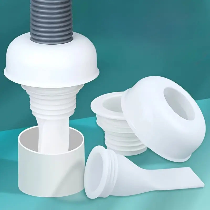 Tapa de drenaje de silicona para lavadoras, a prueba de insectos y olores, ajustable para tuberías de PVC de 40-50 mm, ideal para protección contra desbordes en cocina y baño