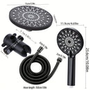 Cabezal de Ducha de Alta Presión de 6" - Acero Inoxidable, Montado en la Pared para una Experiencia de Baño Lujosa en Casa y Hotel