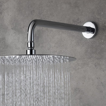 Brazo de ducha de acero inoxidable de 13" con barra de rociado oculta - Accesorio de ducha fijo para diseño de baño moderno, accesorio de baño | Diseño de ducha moderno | Brazo de ducha duradero, brazo de ducha