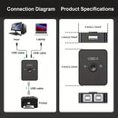 Conmutador USB 2.0 2 en 1 para Impresora, Selector LED de Compartición USB, Conmutador para 2 Computadoras con Teclado, Ratón y Escáner Incluye 2 Cables USB de 1 Metro, Compatible con Mac Windows Linux