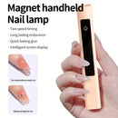 Linterna Inalámbrica para Uñas con Soporte - Secado Rápido, Portátil / Efecto LED, Pantalla LCD, Secador de Uñas USB con Batería de Litio para Manicura/Pedicura en Gel - Para Salón y Hogar - Blanco, Herramienta de Manicura Compacta, Diseño Duradero, Idea