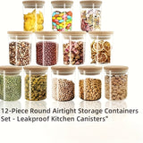 Juego de 6 Tarros de Vidrio con Sello, Frascos para Especias, Recipientes Redondos Vacíos, Tarritos Gruesos, Ideales para Condimentos, Café en Grano, Té y Hierbas