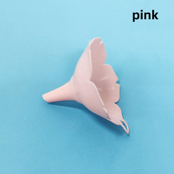 Embudo de Cocina de Flor de Cerezo - Plástico Duradero y Fácil de Limpiar para Aceite de Oliva y Condimentos, Incluye Gancho de Almacenamiento - Blanco/Rosa