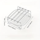 Accesorios para rejilla de freidora de aire Parrilla Filtro de aceite Rejilla de doble capa Rejilla para brochetas de barbacoa Parrilla de cocina de acero inoxidable Eid Al-Adha Mubarak