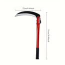 Machete Plegable de Acero Manganeso para Trabajo Pesado - Herramienta de Jardín Manual con Mango Largo y Agarre Ergonómico, Diseño Portátil Plegable para Deshierbe, Corte de Césped, Leña y Camping al Aire Libre