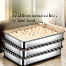 3 piezas de bandejas de hornear de acero inoxidable grande con tapas - Rectangulares, fáciles de limpiar, antiadherentes, ideales para asar verduras, carnes y más - Perfectas para uso en casa y en restaurantes, bandeja de hornear