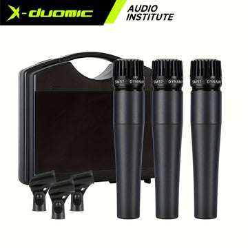 Set de 3 micrófonos dinámicos profesionales X-Duomic SM57