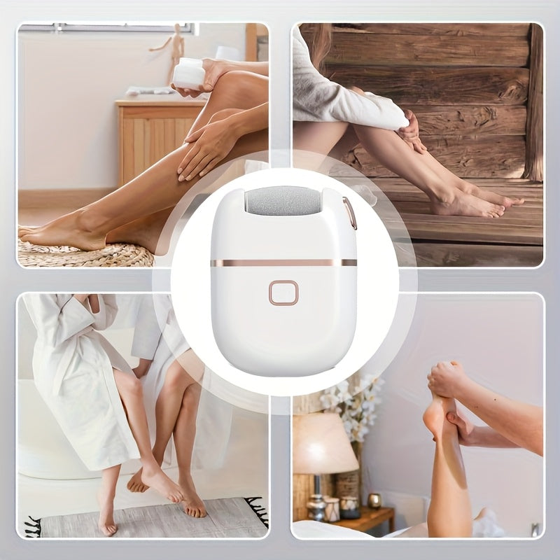 Nueva herramienta de pulido de pie y arena inalámbrica USB, pulidor de pie eléctrico, cabeza de pulido ajustable, kit de eliminación eléctrico, portátil, con 2/3 rodillos.