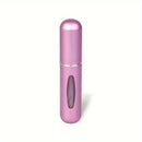 Un frasco de maquillaje portátil con una capacidad de 5 ml en la parte inferior, que se puede rellenar y reutilizar como un mini frasco de spray para perfume.