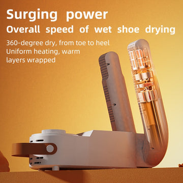 Secador de zapatos UV plegable, secado rápido por calor, control inteligente de temperatura constante, enchufe estadounidense de 110 V-130 V, desodorizante portátil con función de temporización automática para uso doméstico.