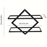 1pc Estante de Vino Montado en Pared para Botella Única - Diseño Ahorrador de Espacio en Metal con Acabado Mate, Almacenamiento Seguro y Estilo Minimalista Moderno para Barra del Hogar, Cocina, Comedor, Decoración Contemporánea, Acabado Elegante