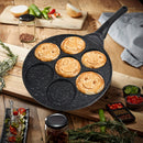 1 sartén mini para panqueques, molde de 7 formas, fabricante de panqueques