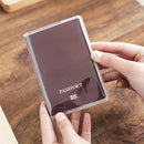 1 portapapeles de PVC duradero - Funda resistente al agua y a los arañazos con acabado mate, frente transparente para fácil identificación de documentos, ideal para viajes y negocios, 18.49 cm x 5.31 cm