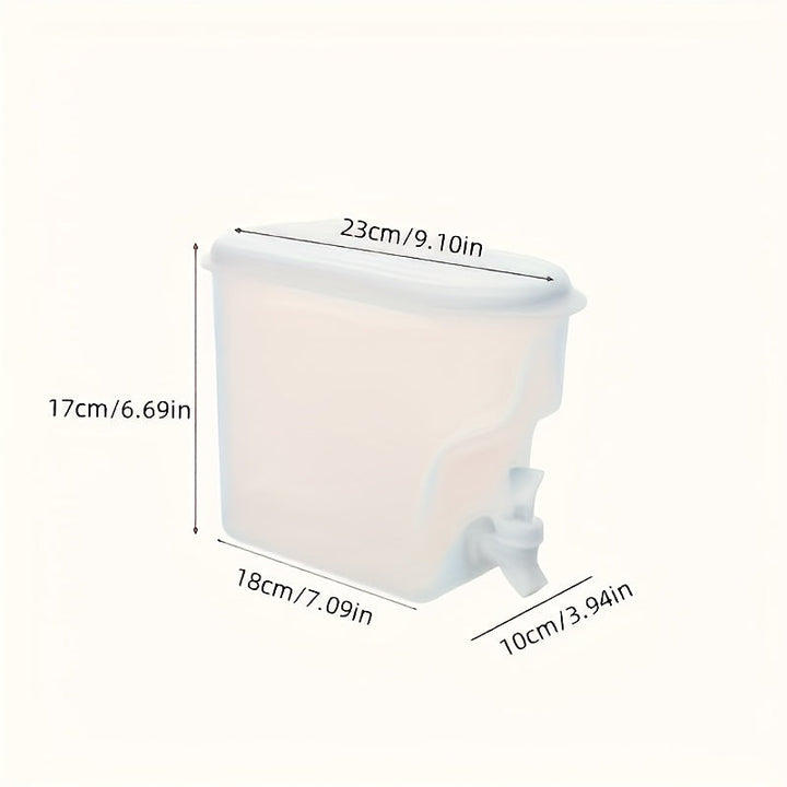 Botella de agua fría de refrigerador de gran capacidad con grifo - Cubo de bebidas resistente a altas temperaturas, adecuado para té helado, jugo y refresco, perfecto para cocina y bar, diseño impermeable, grifo fácil de verter, multiusos, regalo ideal p