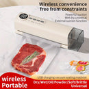 Kit Selladora al Vacío Recargable USB con Pantalla Digital - Sello Rápido, Incluye Bomba y Bolsas Herméticas, Ideal para Conservación de Alimentos, Snacks, Carne, Frutas, Verduras - Diseño Ahorrador de Espacio, 36V, Bomba de Aire para Sellado al Vacío