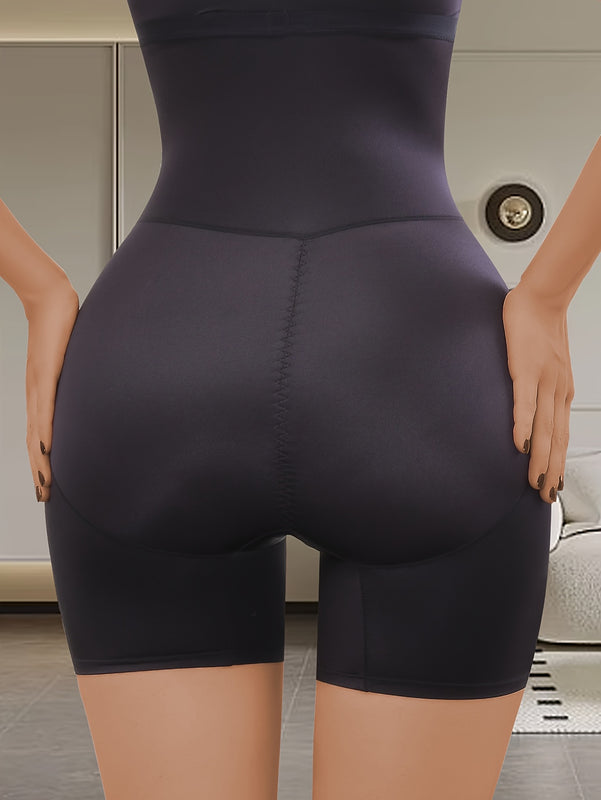 Pantalón moldeador de talle alto para mujer, con efecto levantacolas y reductor, incluye short de seguridad para evitar transparencias y es ideal para uso posparto