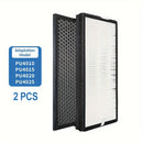 Juego de 2 filtros HEPA de repuesto compatible con purificadores de aire Rowenta INTENSE PURE de la serie PU40XX PU4010 PU4015 PU4020 PU4025, pieza # XD6074U0 XD6075 XD6070 XD6060 XD6065