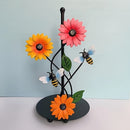 Soporte de Papel de Seda de Girasol de Arte Metálico de Mariposa 3D para Decoración de Cocina y Accesorio de Sala de Estar