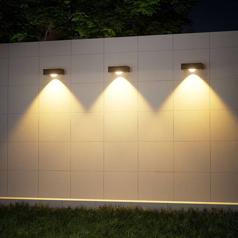 Luces solares para cercas, 4 piezas, luces solares exteriores, iluminación solar para cercas, ideal para jardín, patio, muro, terraza y escaleras [Blanco cálido