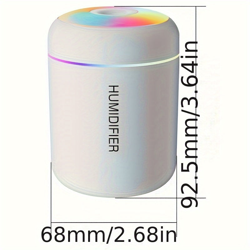 Difusor de aroma Humidificador de aire Purificador de aire para automóvil Humidificador USB Mini-Blanco