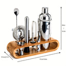 Kit de mixología para bartender: Juego de 10 herramientas para bar con elegante soporte de bambú, ideal para preparar cócteles en casa y set para martinis, regalo perfecto para casa nueva