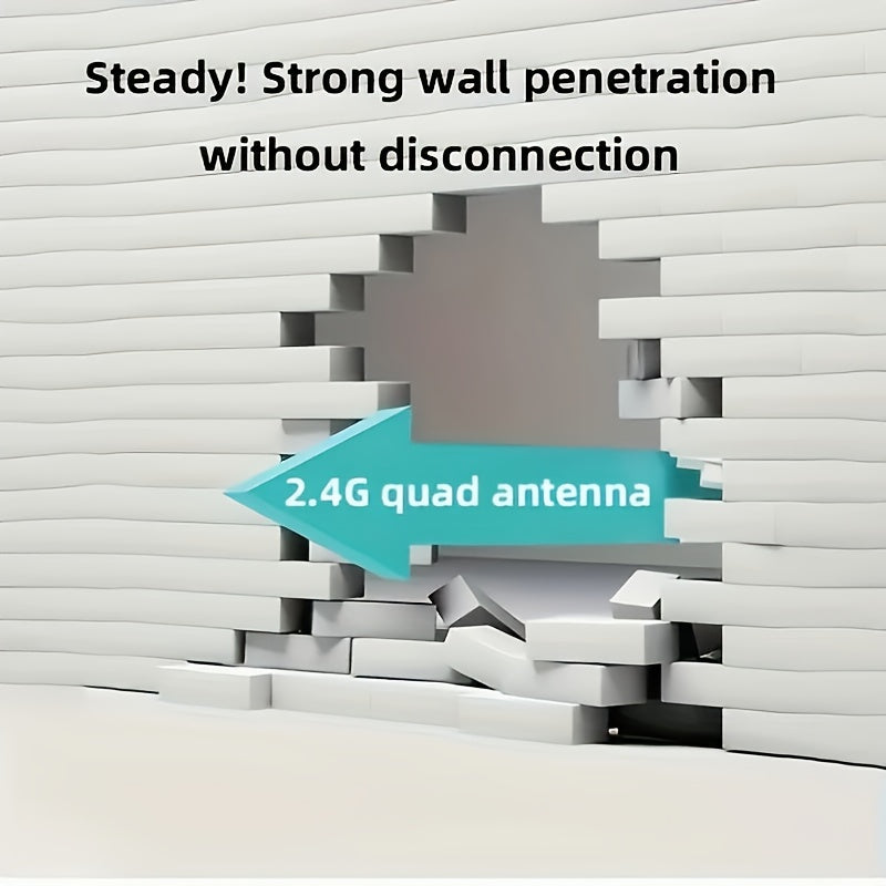 Amplificador de Señal WiFi con 4 Antenas, Amplificador de Señal de 2.4GHz, Alimentado por USB, Velocidad de Datos de 300Mbps, Fuerte Penetración de la Señal para Hogar y Oficina, Conectividad Wi-Fi, Compatible con RouterOS, Amplificador de Señal WiFi par