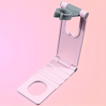 Soporte Plegable para Lámpara de Uñas con Rotación 360° y Base Antideslizante - Ángulo Ajustable, Diseño Portátil para Salones de Manicura, Arte en Casa o Estudios Personales - Compatible con Diversas Lámparas LED