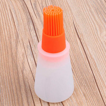Botella de Silicona Dispensadora de Aceite con Brocha