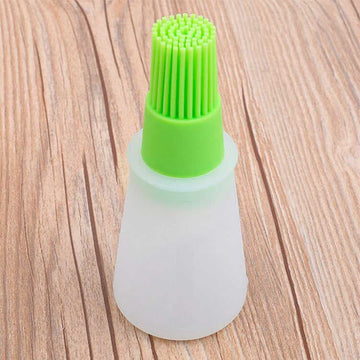 Botella de Silicona Dispensadora de Aceite con Brocha