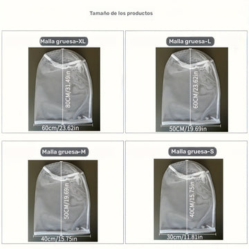 Bolsa de malla para ropa con cierre de cordón, lavable en lavadora, ideal para blusas, calcetines, medias y ropa interior, 4 tamaños disponibles (59.99 cm x 79.98 cm), perfecta para viajes y uso en el hogar