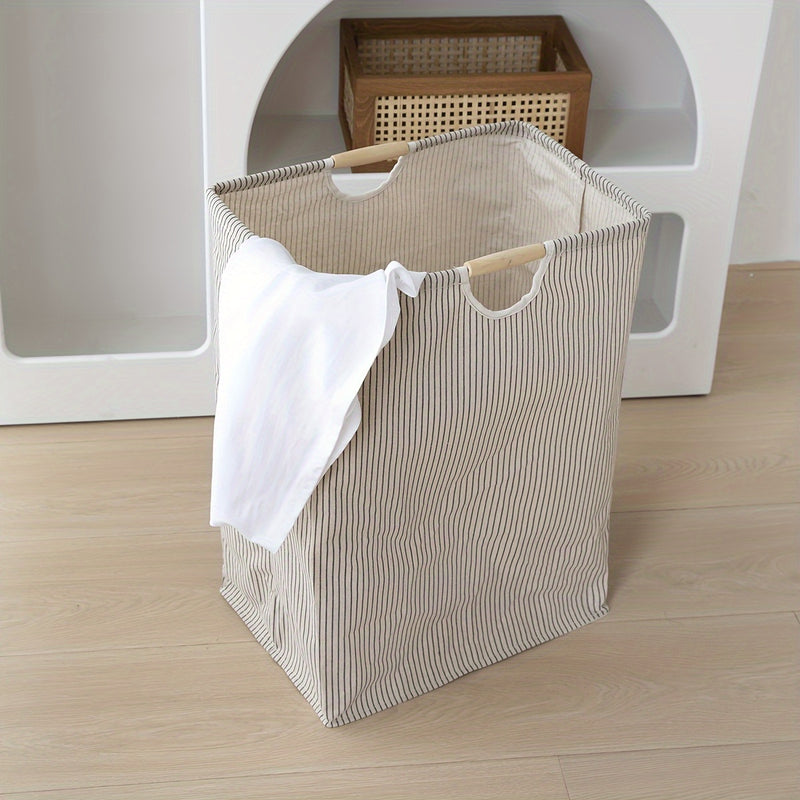 Cesto De Lavandería Plegable De 1 Pieza, Cesto De Ropa Con Asas, Cesto Grande Para Guardar Ropa, Toallas Y Juguetes En La Familia Y En El Dormitorio, Organizador De Lavandería Y Almacenamiento Para Baño, Dormitorio Y Lavadero