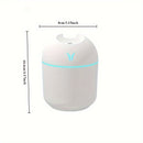 Humedificador Portátil con Luz Nocturna de Alimentación USB - Ideal para Hogar, Escritorio de Oficina, Coche y Planta, Plástico, Baja Tensión (≤36V), Funcionamiento Silencioso, Diseño de Una Sola Habitación, Opciones Rosa y Verde Menta, Humificador Portá