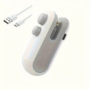 Selladora de bolsas de alimentos compacta recargable por USB, con función dual de sellado al vacío y cortadora, plástico ABS, operación manual, potencia de 16W, batería de litio de 155mAh, almacenamiento de alimentos, cierre hermético, conservación de fr
