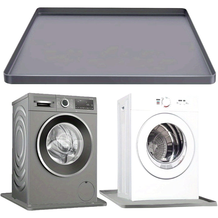 Bandera de Goteo para Lavadora de Silicona 1pc, Protector de Suelo Antideslizante Impermeable y Antivibración para Lavadoras y Secadoras, Diseño Sin Agujeros Fácil de Limpiar, Apto para la Mayoría de Electrodomésticos