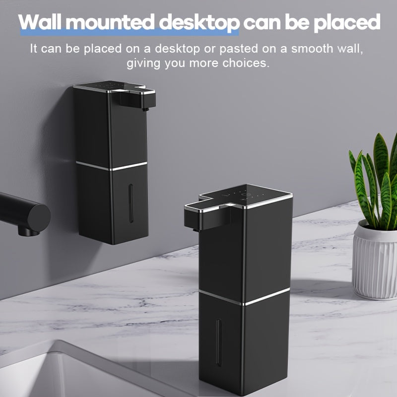 Dispensador automático de jabón líquido recargable sin contacto, 380 ml, para baño y cocina