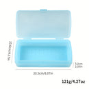 1 caja de esterilización de uñas - bandeja de almacenamiento de esterilización rápida con compartimentos, ideal para uso en salones de uñas y organización de decoración, material PP duradero, transparente rosa/azul/verde, accesorios de arte de uñas