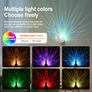Lámpara de pared de pavos reales - Lámpara de pared de plástico de arte 3D independiente, 16 colores ajustables para diferentes habitaciones - Iluminación con temática animal, control remoto y táctil, batería recargable, adecuada para fiestas en interior