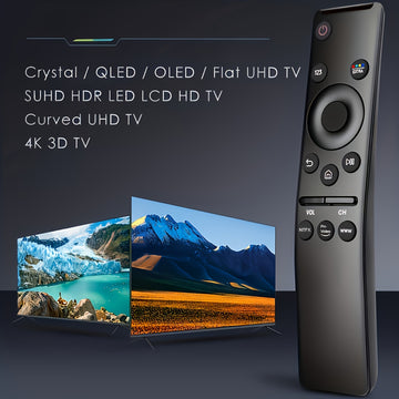 Control Remoto Universal para TV Samsung, Infrarrojo, Alimentado por Batería, Compatible con LED, QLED, UHD, SUHD, HDR, LCD, Curvo, Solar, HDTV, 4K, 8K, 3D, Smart TVs - No Incluye Batería