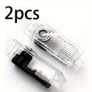 Proyector de Luz para Puerta LED BMW 2 piezas - Lámpara de Láser Transparente y Negra Luces de Cortesía para Matrícula, Accesorios Automotrices, 12-24V, Iluminación de Puertas de Coche | Carcasa Transparente | Luces Fáciles de Instalar, Proyector de Luz