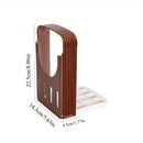 1 Cuchilla de pan ajustable, herramienta de corte de tostada plegable con 4 ajustes de grosor y franja hueca en la base para fijar el pan de manera eficiente, fácil de cortar rebanadas gruesas de manera uniforme, adecuada para todas las estaciones, perfe